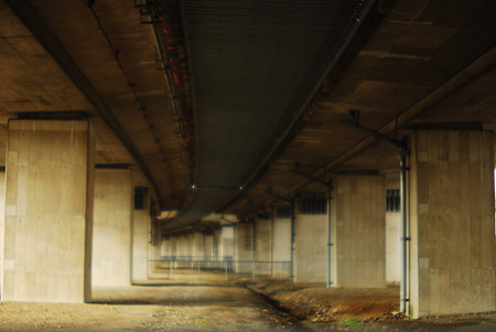 Tomei Expressway under the flyover.