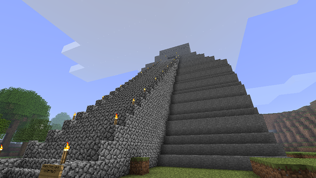 Minecraft 太陽のピラミッド建設中２ 写真共有サイト フォト蔵