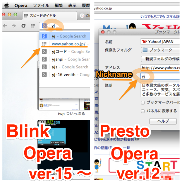 How to make the function like the nickname of Presto Opera