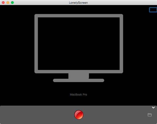 MacでiPhone画面のAirPlayができるアプリ「LonelyScreen」- 2（起動画面、未接続）