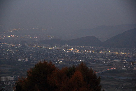 P22善光寺平　夕景