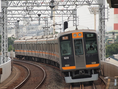阪神9000系急行 阪神本線大物駅