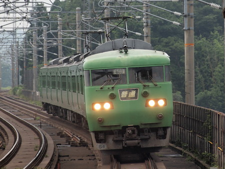 117系末茶色普通 湖西線志賀駅