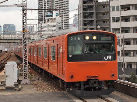 201系普通 大阪環状線野田駅01