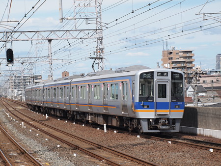 南海8000系普通 南海本線粉浜駅