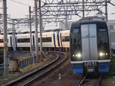 名鉄2000系ミュースカイ 名鉄名古屋本線東枇杷島駅02