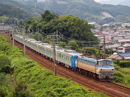 EF66 メトロ16000系甲種東海道本線金谷~島田04