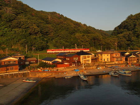 キハ40普通 羽越本線今川~越後寒川07
