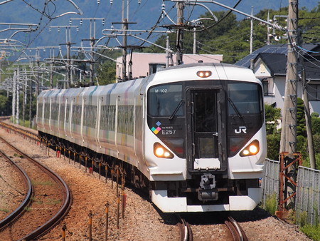 E257系特急あずさ中央本線韮崎~塩崎07