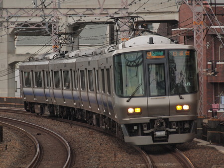 223系区間快速 阪和線美章園駅01