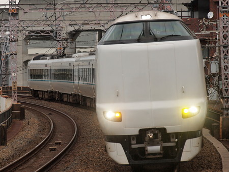 287系特急くろしお 阪和線美章園駅02