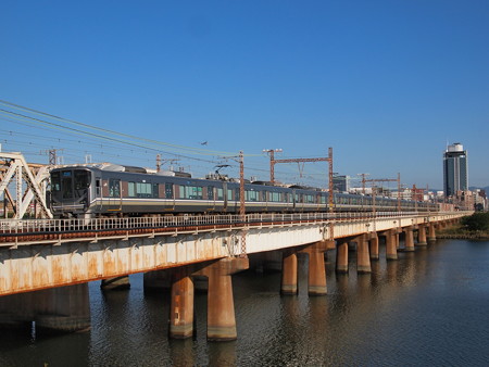 225系新快速 東海道本線新大阪~大阪