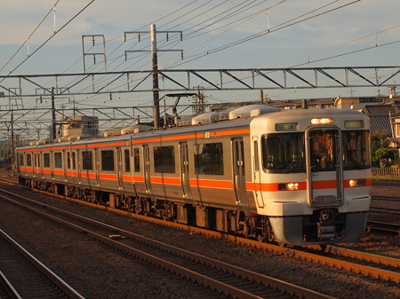 313系回送 東海道本線清洲駅