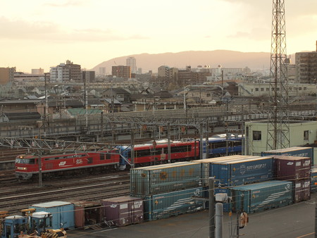 EF510 EV-E801系甲種東海道本線西大路~京都01