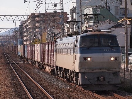 EF66貨物 東海道本線甲南山手駅