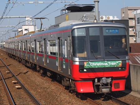 名鉄3300系普通 名鉄常滑線柴田駅