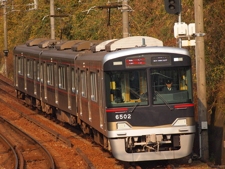 神鉄6500系急行 神鉄有馬線鵯越駅02