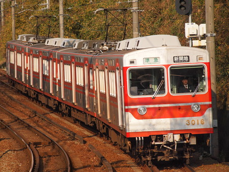 神鉄3000系準急 神鉄有馬線鵯越駅