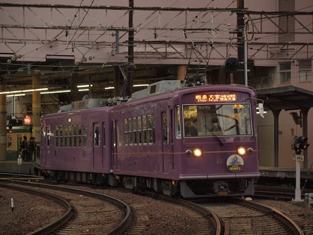 嵐電モボ501形 嵐電本線帷子ノ辻~太秦広隆寺