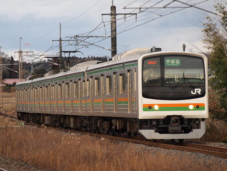 205系普通 東北本線片岡~蒲須坂
