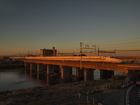 N700系のぞみ 東海道新幹線岐阜羽島~名古屋02