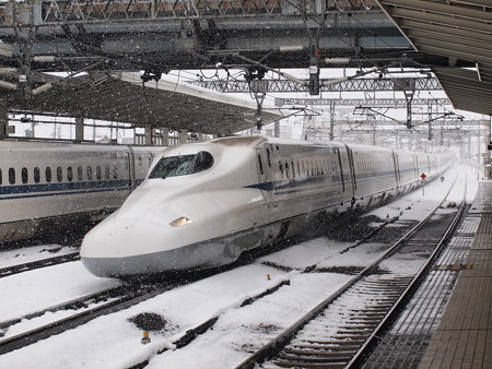 N700系のぞみ 東海道新幹線米原駅05