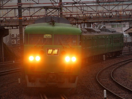 117系普通 東海道本線石山駅