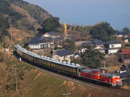 DD51 サロンカーなにわ 山陰本線泊~青谷07