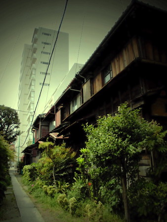 品川百景_北品川の古い民家の家並み(界隈)-04b