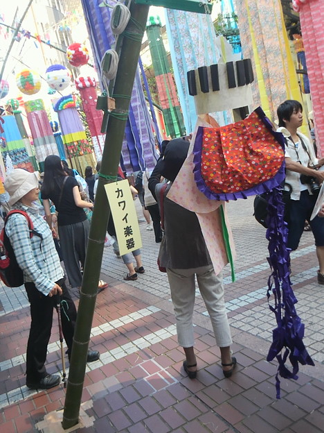 カワイ楽器は巾着に鍵盤がついてる