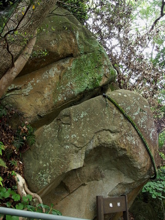 お中道の亀岩