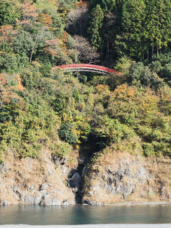 八橋小道の吊橋