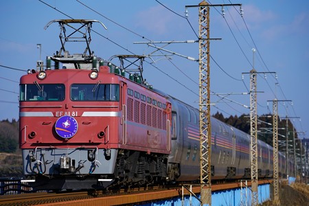8010レ EF81-81牽引カシオペア紀行@蒲須坂鉄橋