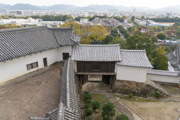 姫路城【30_天守から見下ろす城郭】