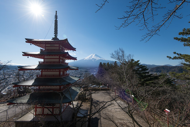 富士山【新倉富士浅間神社からの眺め】2
