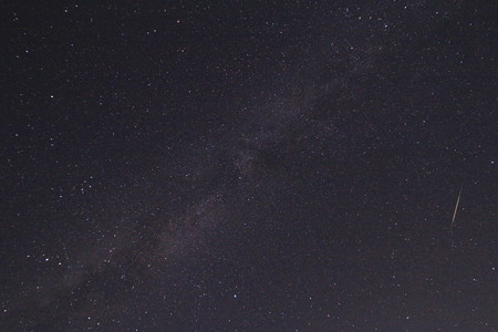 天の川とペルセウス座流星群