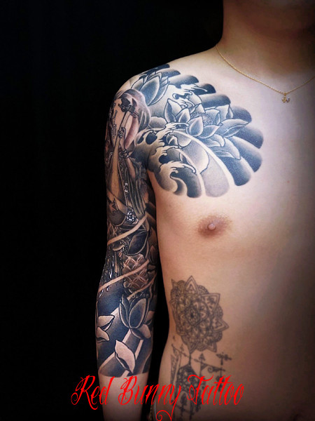 弁財天　弁天　刺青 和彫りのデザイン・画像を紹介 東京 吉祥寺 Redbunnytattoo