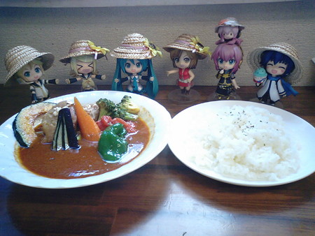 お昼ご飯は、カムイのスープカレーなう♪ かよこさん謹製のハニーガ...