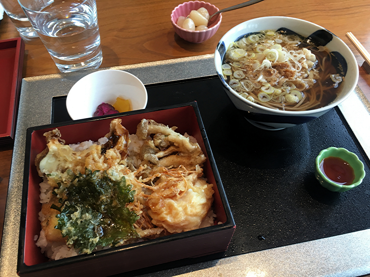 蕎麦と天丼セット2