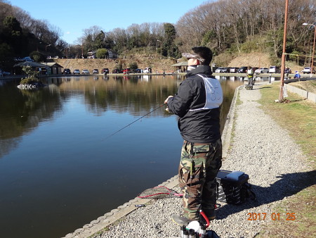 ベリーパーク in フィッシュオン王禅寺で初巻き巻きリトリーブ対決参戦^^