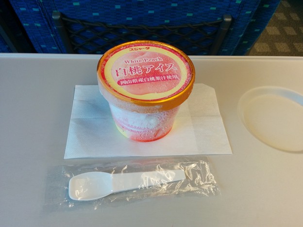 白桃アイス