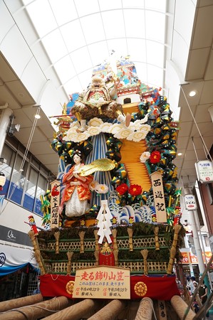 博多祇園山笠 2016年 飾り山笠 八番山笠 上川端通 西遊記 (5)