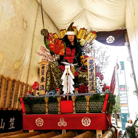 博多祇園山笠 2016年 東流 舁き山 若武者応破波濤160705