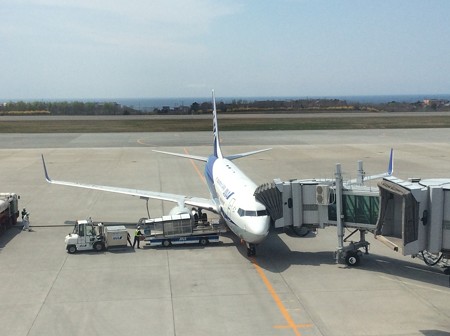 B737-800 函館空港にて