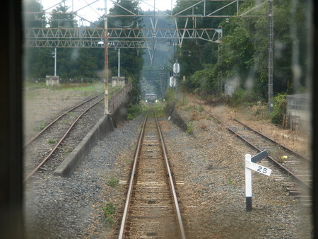日光線の車窓(日光駅構内)2