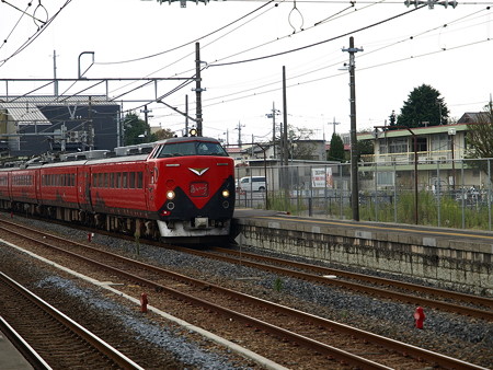 485系特急あいづ号(宝積寺駅)2