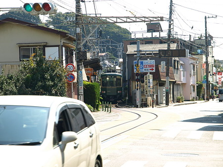 江ノ島→腰越の併用軌道区間28