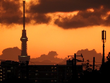 夕景4 スカイツリー