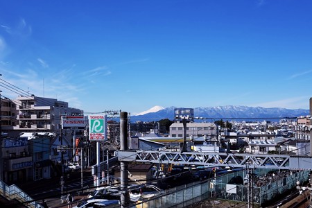 2016.11.25　駅前　富士山