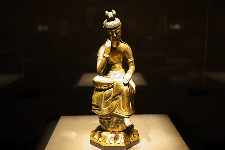 2010.11.15 東京国立博物館 仏像の道-インドから日本へ 菩薩半跏像 那智山出土